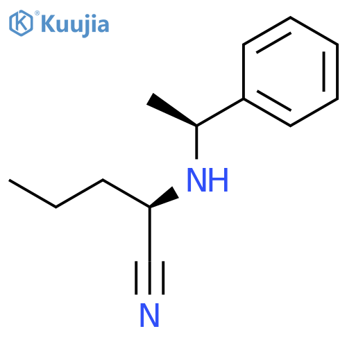 Pentanenitrile, 2-[[(1S)-1-phenylethyl]amino]-, (2R)- structure