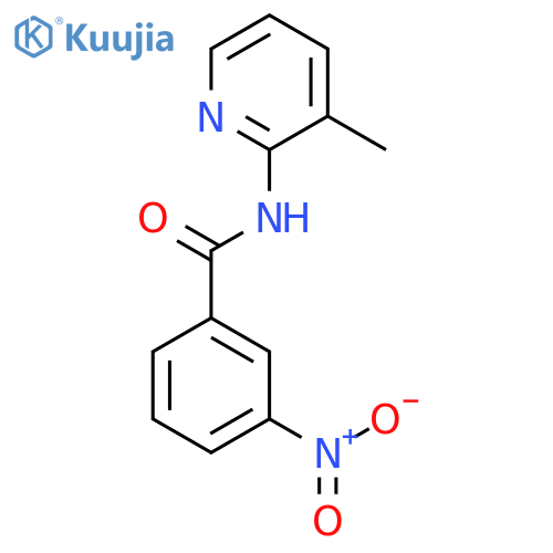 N-(3-methylpyridin-2-yl)-3-nitrobenzamide structure