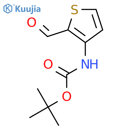 tert-Butyl N-(2-Formylthiophen-3-yl)carbamate structure