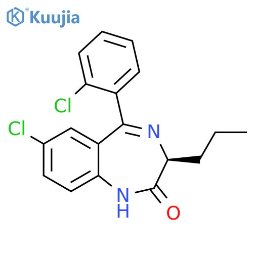 2H-1,4-Benzodiazepin-2-one,7-chloro-5-(2-chlorophenyl)-1,3-dihydro-3-propyl-, (3S)- structure