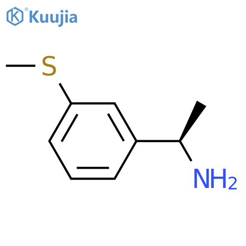 (1R)-1-3-(methylsulfanyl)phenylethan-1-amine structure
