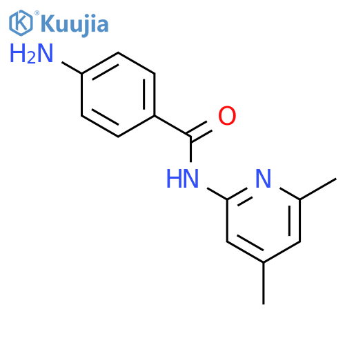 4-amino-N-(4,6-dimethylpyridin-2-yl)benzamide structure