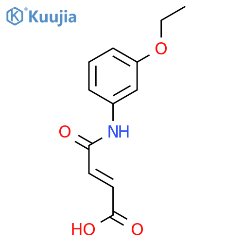 2-Butenoic acid,4-[(3-ethoxyphenyl)amino]-4-oxo- structure