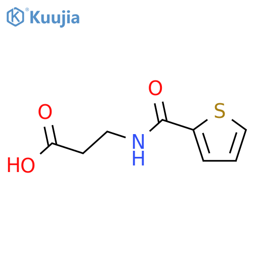3-(thiophen-2-ylformamido)propanoic Acid structure