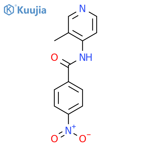 N-(3-methylpyridin-4-yl)-4-nitrobenzamide structure