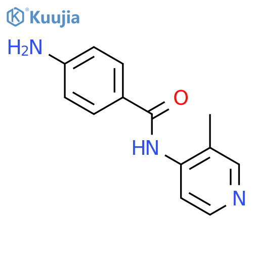 4-amino-N-(3-methylpyridin-4-yl)benzamide structure