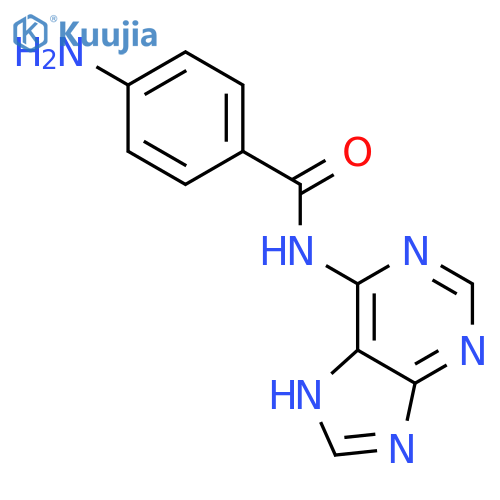 4-amino-N-(7H-purin-6-yl)benzamide structure