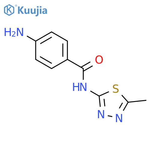 4-Amino-N-(5-methyl-1,3,4-thiadiazol-2-yl)-benzamide structure
