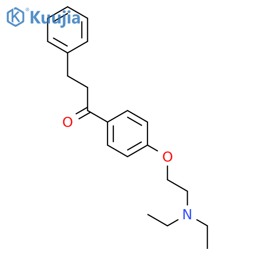 1-Propanone,1-[4-[2-(diethylamino)ethoxy]phenyl]-3-phenyl- structure