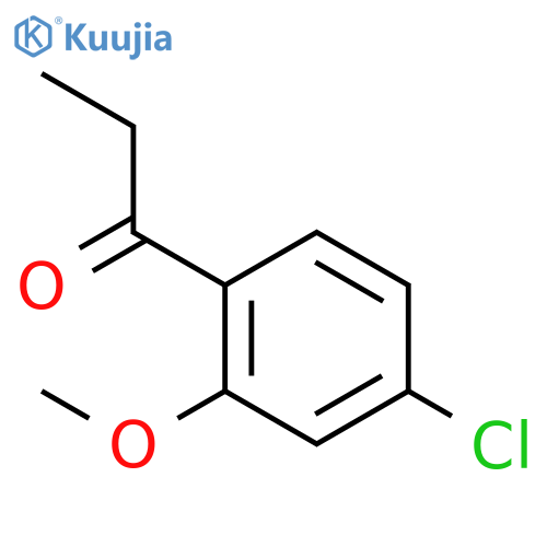 1-(4-chloro-2-methoxyphenyl)propan-1-one structure