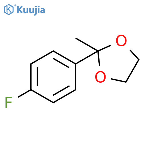 1,3-Dioxolane, 2-(4-fluorophenyl)-2-methyl- structure