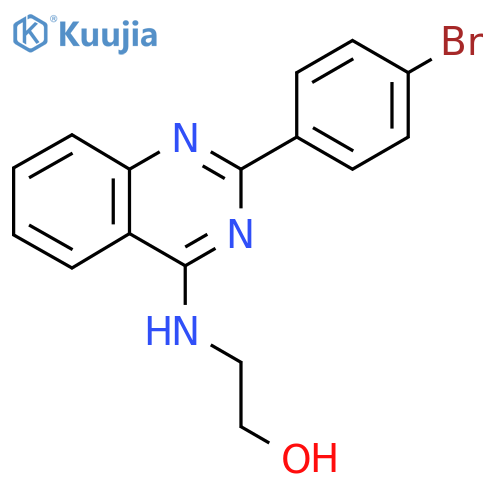 2-{2-(4-bromophenyl)quinazolin-4-ylamino}ethan-1-ol structure