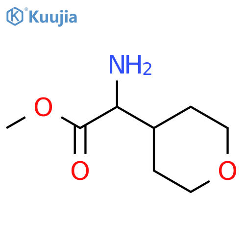 methyl (2S)-2-amino-2-(oxan-4-yl)acetate structure