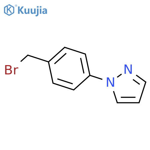 1-4-(Bromomethyl)phenyl-1H-pyrazole structure