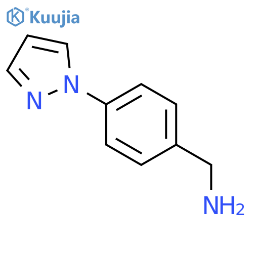 (4-(1H-Pyrazol-1-yl)phenyl)methanamine structure