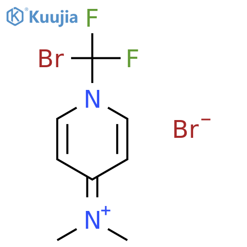 Methanaminium, N-[1-(bromodifluoromethyl)-4(1H)-pyridinylidene]-N-methyl-, bromide (1:1) structure