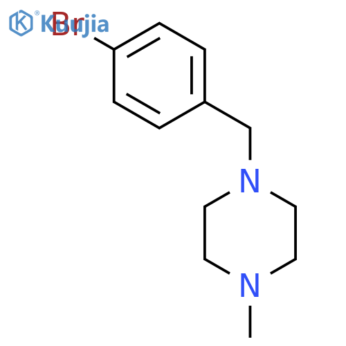 1-(4-bromophenyl)methyl-4-methylpiperazine structure
