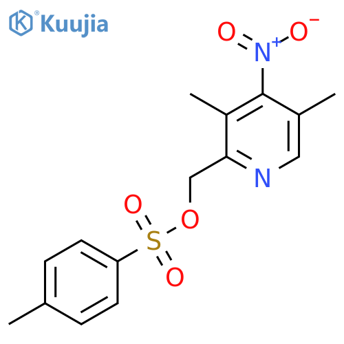 (3,5-Dimethyl-4-nitropyridin-2-yl)methyl 4-methylbenzene-1-sulfonate structure