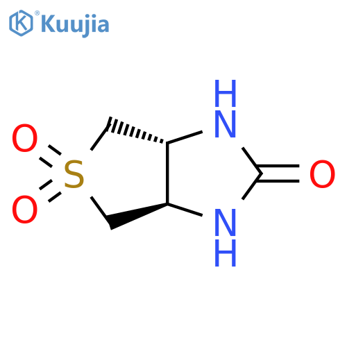 (3Ar,6aR)-5,5-dioxo-1,3,3a,4,6,6a-hexahydrothieno[3,4-d]imidazol-2-one structure