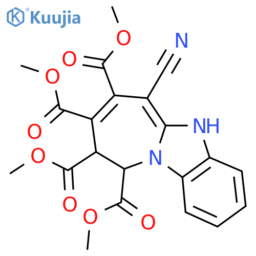 Tetramethyl 6-cyano-9,10-dihydro-5H-azepino[1,2-a]benzimidazole-7,8,9,10-tetracarboxylate structure