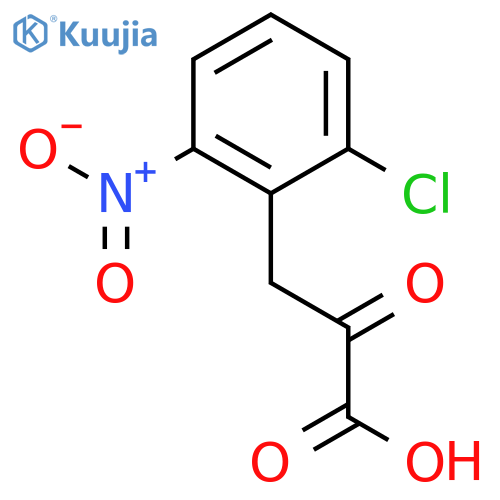 3-(2-chloro-6-nitrophenyl)-2-oxopropanoic acid structure