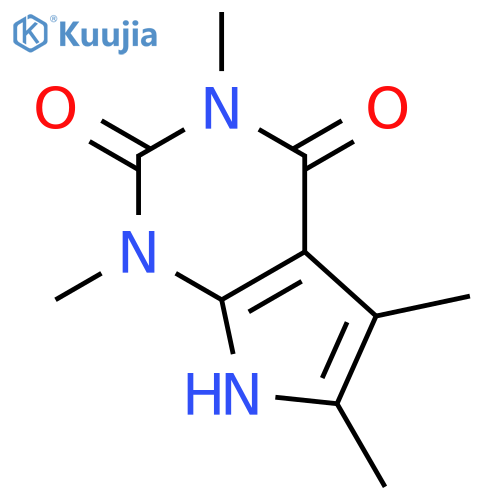 1,3,5,6-tetramethyl-1H-pyrrolo[2,3-d]pyrimidine-2,4(3H,7H)-dione structure