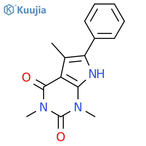 1H-Pyrrolo[2,3-d]pyrimidine-2,4(3H,7H)-dione,1,3,5-trimethyl-6-phenyl- structure