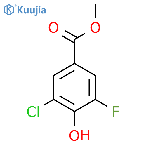 Methyl 3-chloro-5-fluoro-4-hydroxybenzoate structure