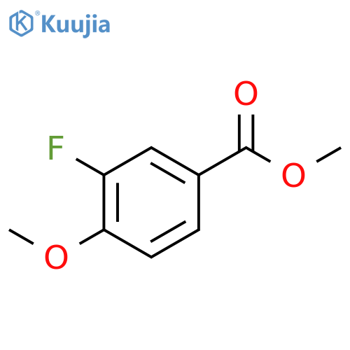 Methyl 3-fluoro-4-methoxybenzoate structure