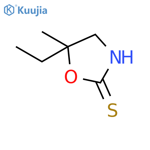 (5S)-5-ethyl-5-methyl-1,3-oxazolidine-2-thione structure