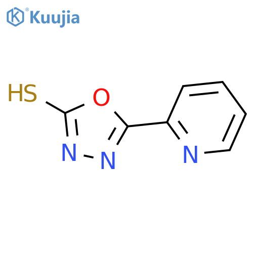 5-(pyridin-2-yl)-1,3,4-oxadiazole-2-thiol structure