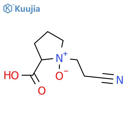 2-carboxy-1-(2-cyanoethyl)pyrrolidin-1-ium-1-olate structure