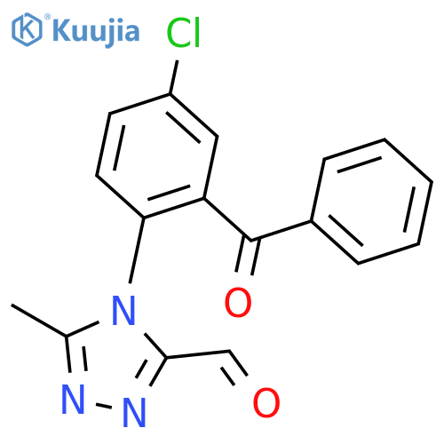 4-(2-Benzoyl-4-chlorophenyl)-5-methyl-4H-1,2,4-triazole-3-carboxaldehyde structure