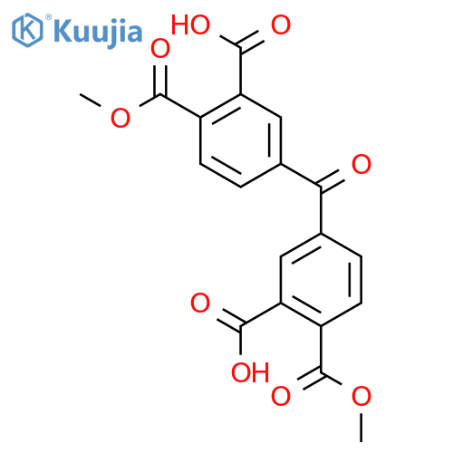 5-(3-carboxy-4-methoxycarbonyl-benzoyl)-2-methoxycarbonyl-benzoic acid structure