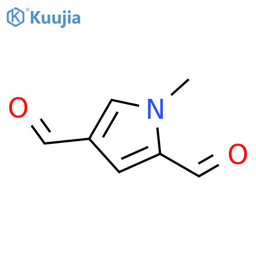 1-methyl-1H-Pyrrole-2,4-dicarboxaldehyde structure