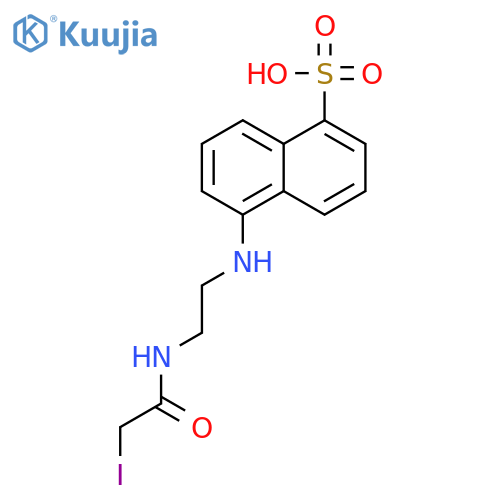 N-(Iodoacetylaminoethyl)-5-Naphthylamine-1-Sulfonic Acid (~90%) structure