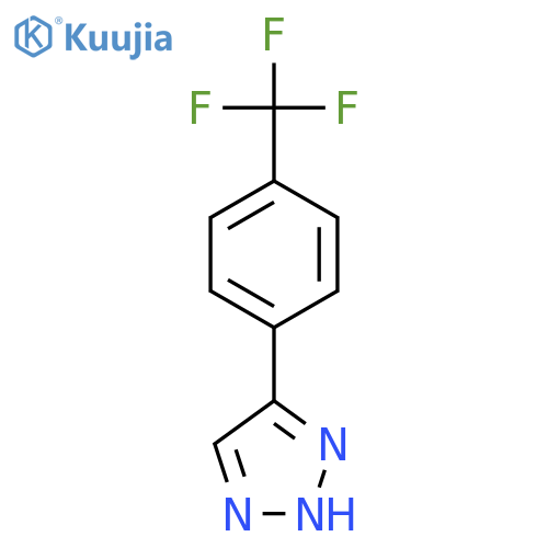 1H-1,2,3-Triazole, 4-[4-(trifluoromethyl)phenyl]- structure