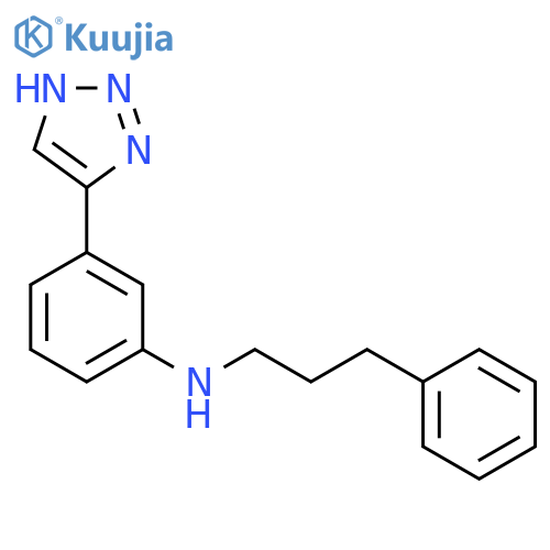 Benzenepropanamine, N-[3-(1H-1,2,3-triazol-4-yl)phenyl]- structure