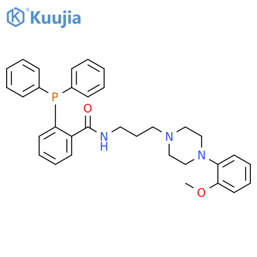 Benzamide,2-(diphenylphosphino)-N-[3-[4-(2-methoxyphenyl)-1-piperazinyl]propyl]- structure
