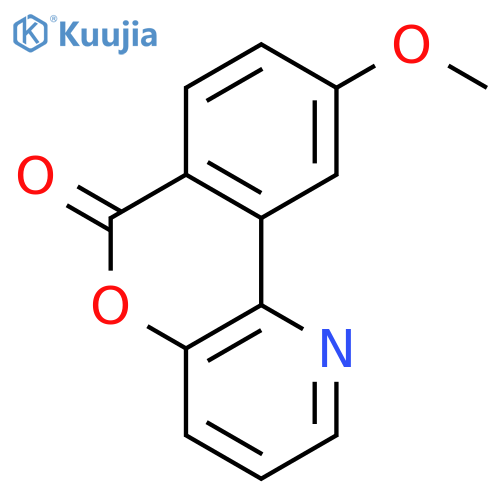 6H-[2]Benzopyrano[4,3-b]pyridin-6-one, 9-methoxy- structure