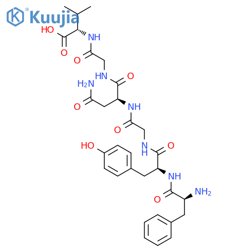 L-Valine, L-phenylalanyl-L-tyrosylglycyl-L-asparaginylglycyl- structure