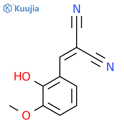 (2-hydroxy-3-methoxybenzylidene)propanedinitrile structure