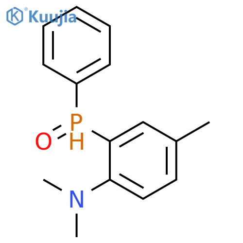 Benzenamine, N,N,4-trimethyl-2-(phenylphosphinyl)- structure