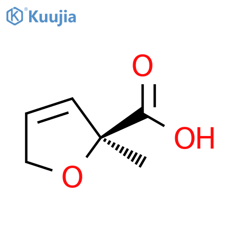 2-Furancarboxylic acid, 2,5-dihydro-2-methyl-, (2S)- structure