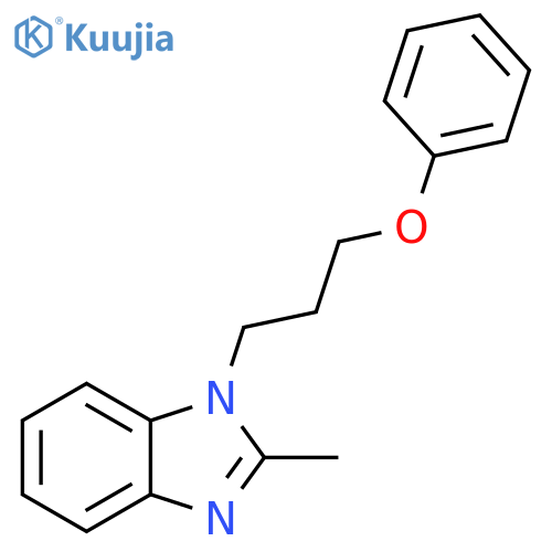 2-methyl-1-(3-phenoxypropyl)-1H-1,3-benzodiazole structure