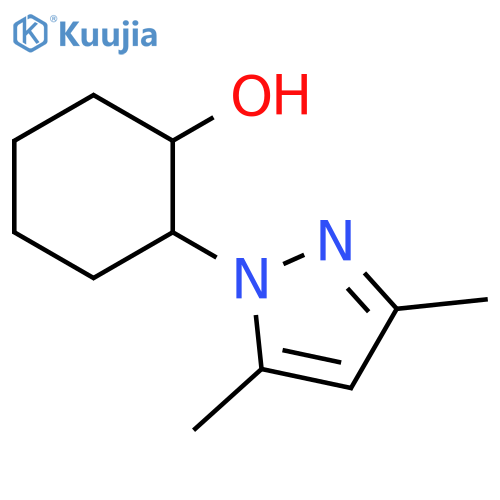 2-(3,5-dimethyl-1H-pyrazol-1-yl)cyclohexan-1-ol structure