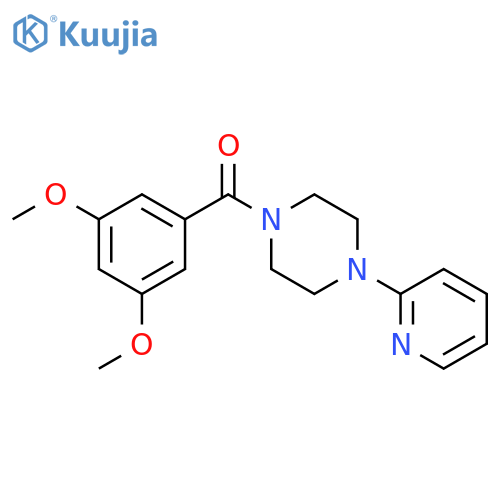 1-(3,5-dimethoxybenzoyl)-4-(pyridin-2-yl)piperazine structure