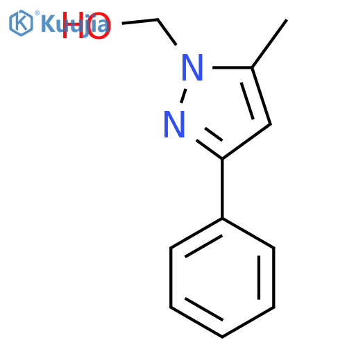 (5-Methyl-3-phenyl-pyrazol-1-YL)-methanol structure