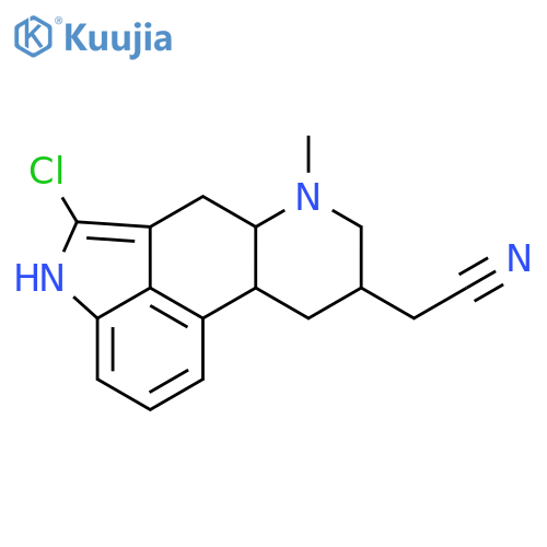 Ergoline-8-acetonitrile,2-chloro-6-methyl-, (8b)- structure