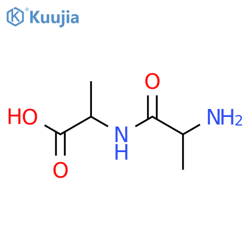 (2R)-2-[[(2S)-2-aminopropanoyl]amino]propanoic acid structure